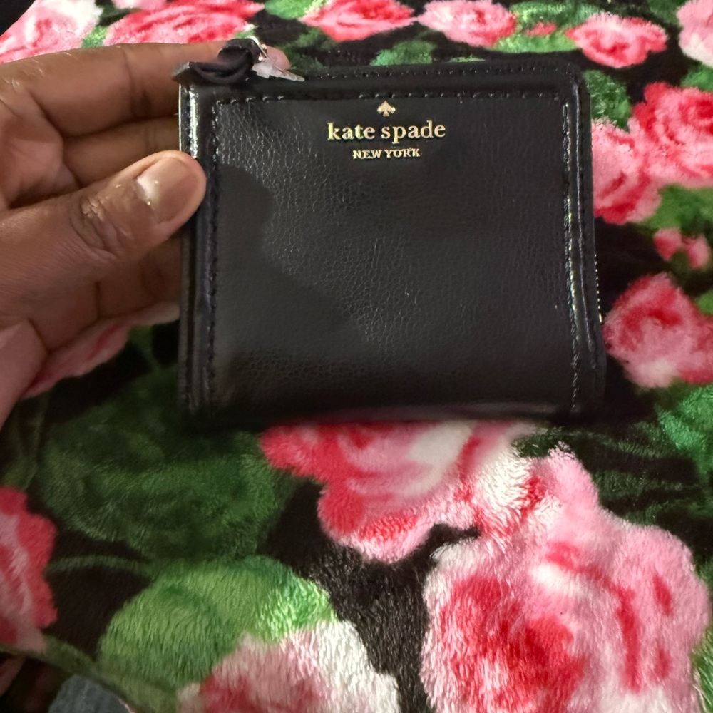 Kate Spade Black Leather ID Wallet